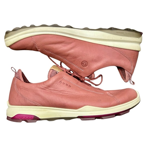 ECCO Golf Biom Hybrid Leather Sneakers | Size 9 US / 40 EU | Rose Pink - Picture 2 of 10